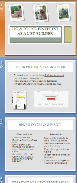 Pinterest as a Listbuilder Slide1