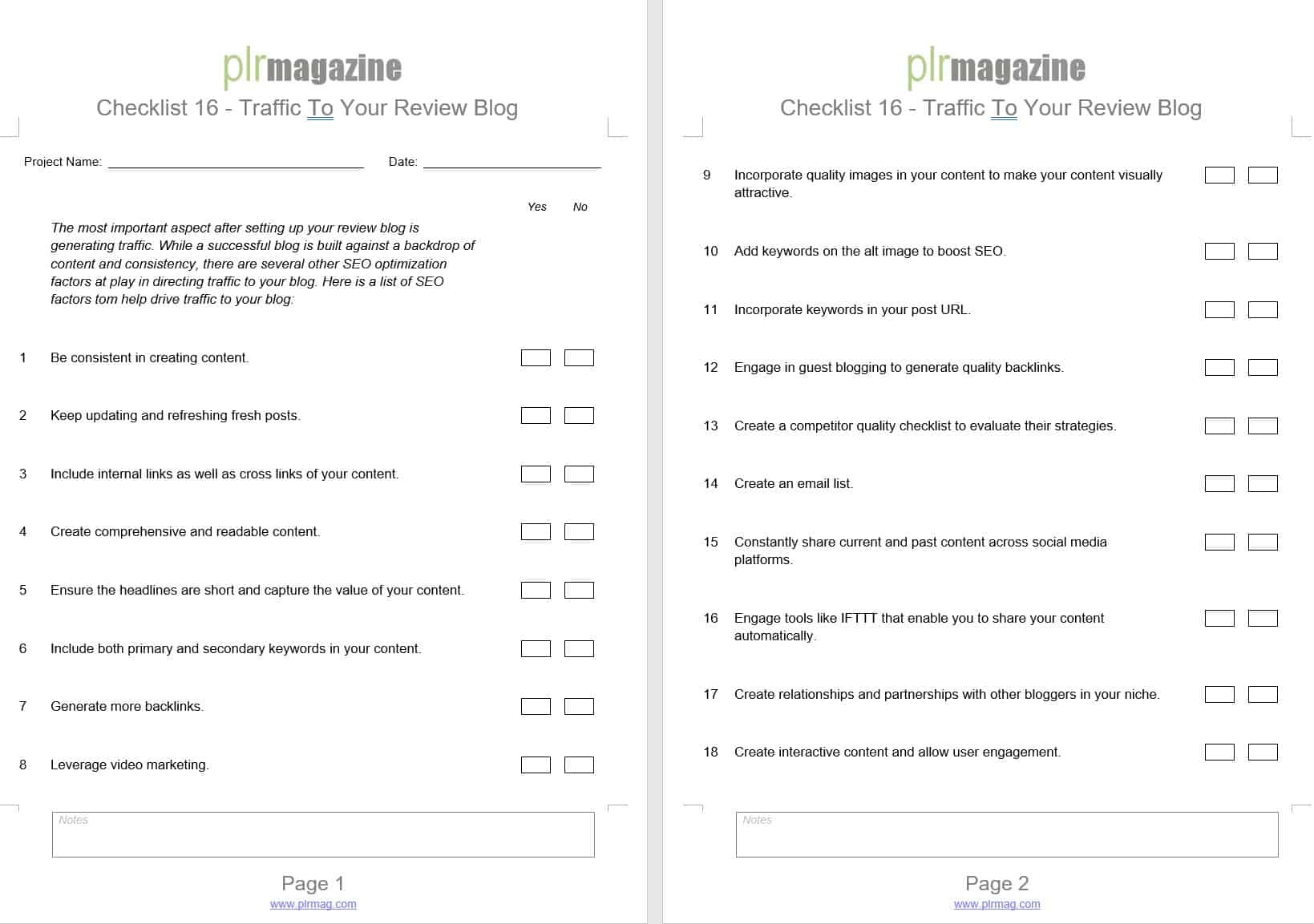 IMChecklist Rreview